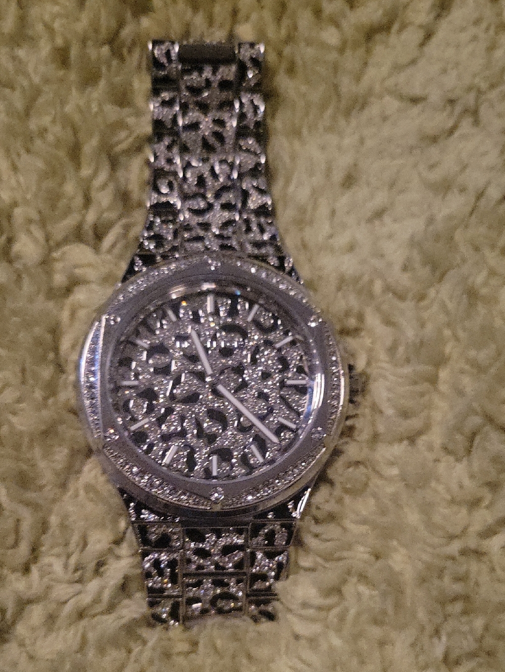 Silver Crystal Accent Women's Watch
